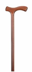 Brown Beech Crutch Handle Stick