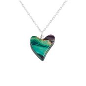 Quirky Heart Heather Pendant