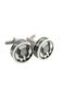 Round Thistle Polished Cufflinks Thumbnail