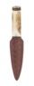 Staghorn Thistle Bottle Open Sgian Dubh With Walnut Thumbnail