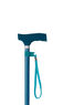 Teal Silicone Crutch Handle Adjustable Stick Thumbnail