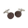 Round Cufflinks - Wenge Wood Thumbnail