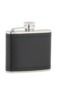 4oz Black Leather Stainless Steel Flask Thumbnail
