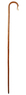 5' Chestnut Shepherds Crook Handle Stick Thumbnail