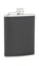 6oz Black Leather Stainless Steel Flask Thumbnail