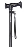 Black Crutch Handle Adjustable Stick Thumbnail