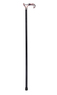 Black Dress Cane With Pink Acrylic Derby Handle Thumbnail
