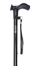 Black Petite Anatomical Handle Adjustable Stick (Right Hand) Thumbnail