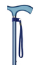 Blue Crutch Handle Adjustable Stick Thumbnail