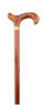 Brown Flame Scorched Derby Handle Walking Stick Thumbnail