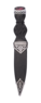 Celtic Polished Sgian Dubh With Stone Top Thumbnail