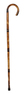 Chestnut Carved Crook Handle Stick Thumbnail