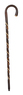 Chestnut Spiral Crook Handle Stick Thumbnail