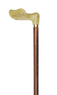 Green Marbled Anatomical Handle Stick (Left Hand) Thumbnail