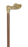 Green Marbled Anatomical Handle Stick (Right Hand) Thumbnail
