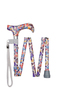 Mini Butterflies Pattern Folding Stick With Patterned Handle Thumbnail
