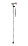 Mini Floral Pattern Folding Stick With Patterned Handle Thumbnail