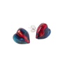 Small Heart Heather Stud Earrings Thumbnail