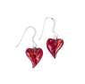 Small Quirky Heart Heather Earrings Thumbnail