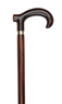 Walnut Brown Derby Handle Dress Cane Thumbnail