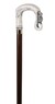 White Shepherds Crook Moulded Top Collectors Stick Thumbnail