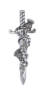 Wild Thistles Polished Kilt Pin Thumbnail