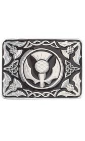 Thistle Enamel Belt Buckle