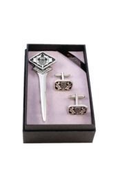 Thistle Kilt Pin & Cufflink Set