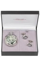 Thistle 2 Piece Mechanical Pocket Watch Gift Set