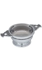 5" Celtic Band Chrome Plated Quaich