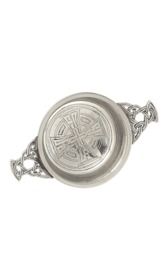 3" Celtic Cross Pewter Quaich 