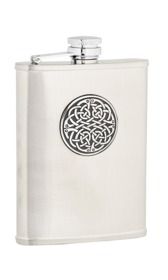 6oz Celtic Weave Stainless Steel Flask