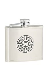 4oz Thistle & Saltire Stainless Steel Flask