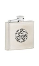 4oz Celtic Weave Stainless Steel Flask