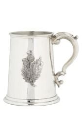 Thistle Pint Pewter Tankard