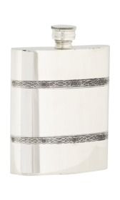 6oz Celtic Band Pewter Flask