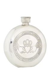 6oz Claddach Pewter Flask