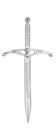 Saltire Broad Sword Silver Kilt Pin