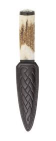 Scottish Staghorn Thistle Sgian Dubh With Blackwood
