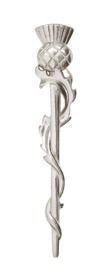 Thistle Weave Pewter Kilt Pin