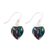 Heart Heather Drop Earrings