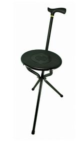 Black Economy Folding Seat Stick