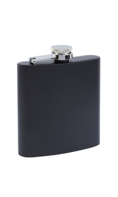 6oz Black Matt Stainless Steel Flask