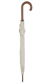 Beige Crook Handle Umbrella