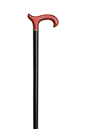 Black & Red Derby Handle Stick