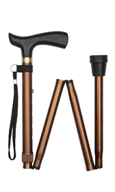 Bronze Economy Crutch Handle Folding Stick