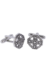 Celtic Cross Polished Cufflinks