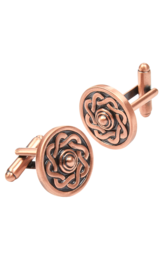 Celtic Shield Copper Cufflinks