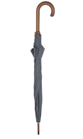 Grey Crook Handle Umbrella