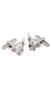 Highland Coo Matt Cufflinks